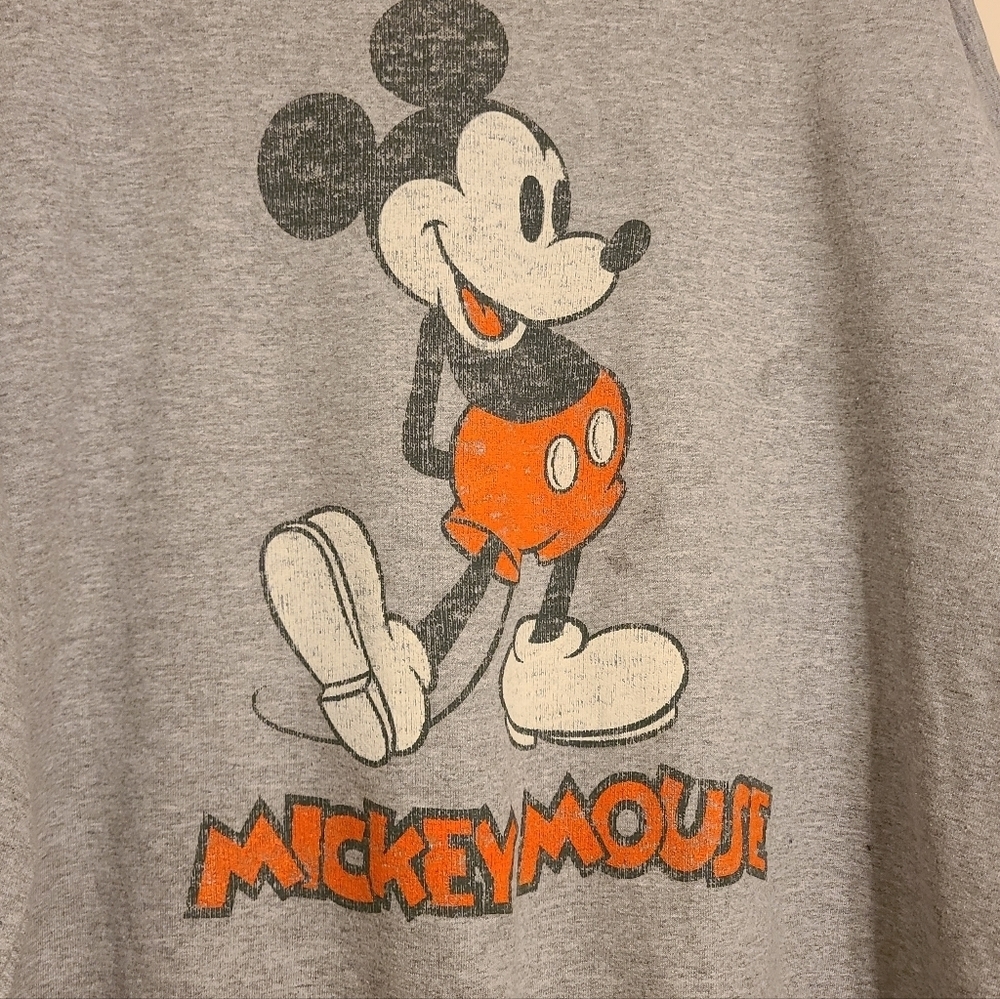 Disney | Women's Gray Mickey Mouse Crewneck Novelty Sweatshirt (Size XL) - Picture 8 of 12